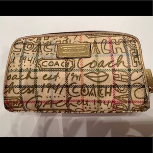 Coach PVC make up bag